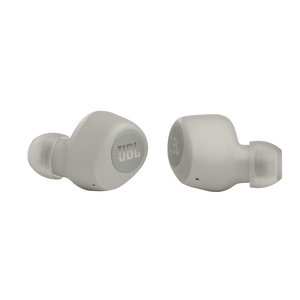 JBL Vibe 100TWS - Ivory - True Wireless Earbuds - Detailshot 1